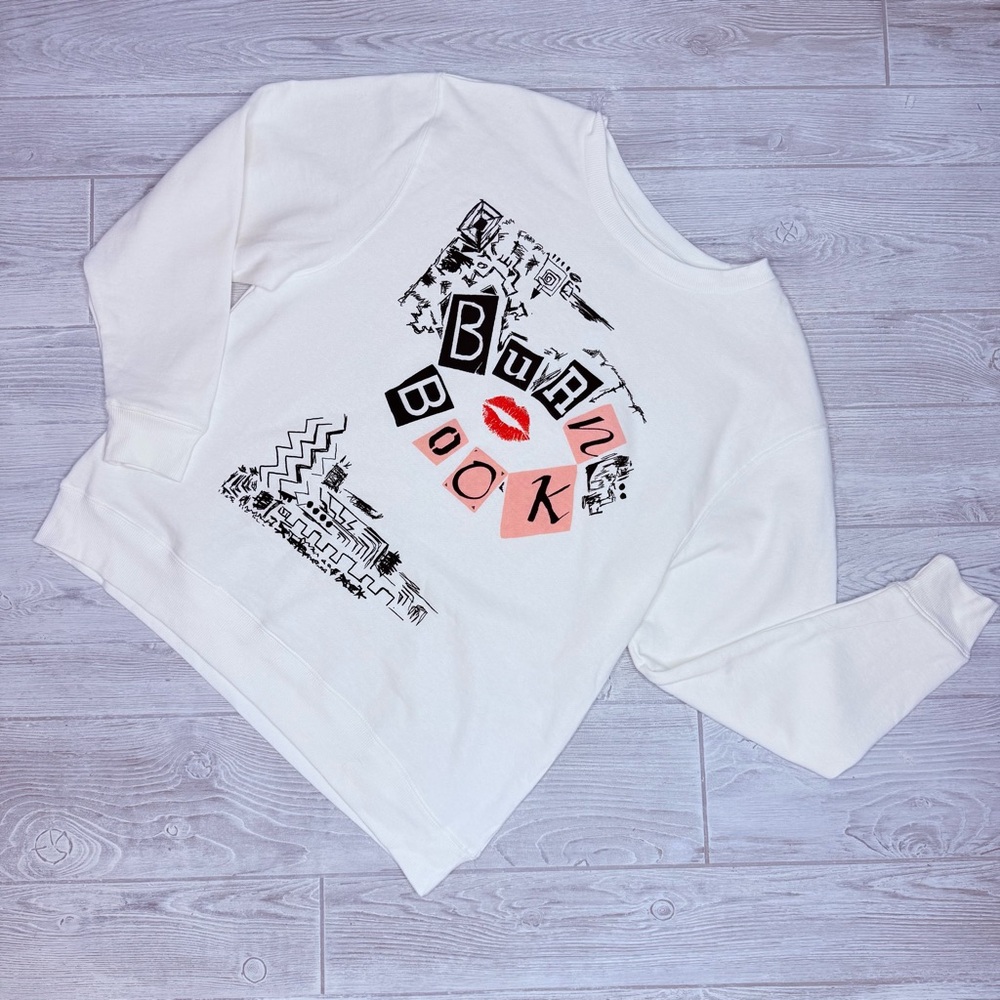 Mean Girls Burn Book Crew Neck long sleeve Sweatshirt 15/17 women’s large shirt